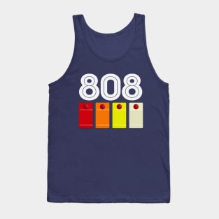 808 Drum Machine Button Grid Design - Electronic Music Fan Art Tank Top